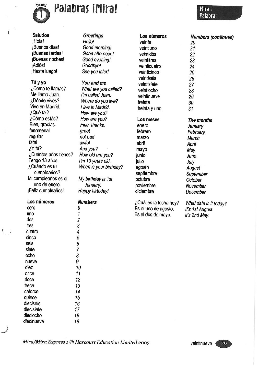 Year8SpanishRevisionList St Joseph's College